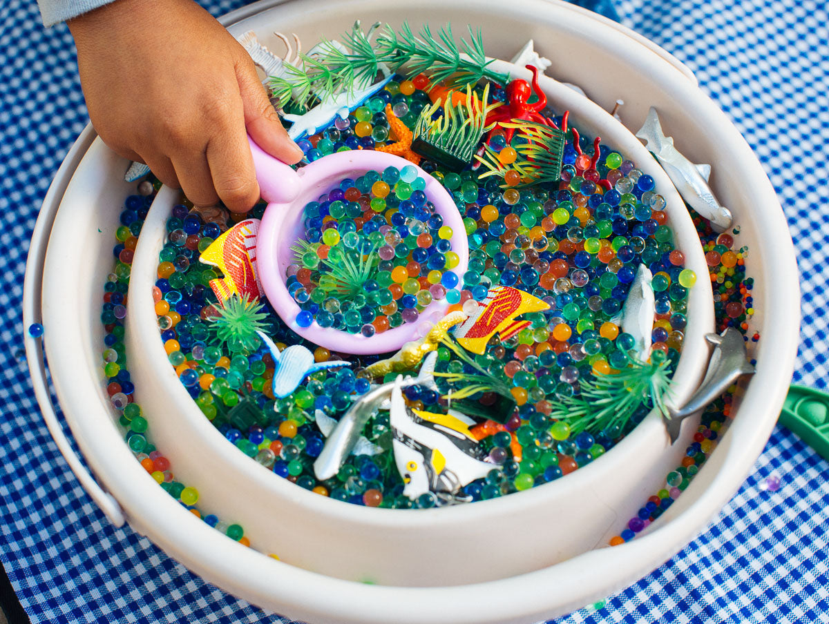 Collapsible Ocean Sensory Bin