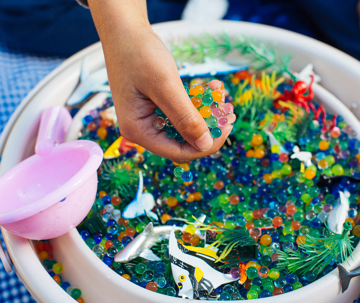 Collapsible Ocean Sensory Bin